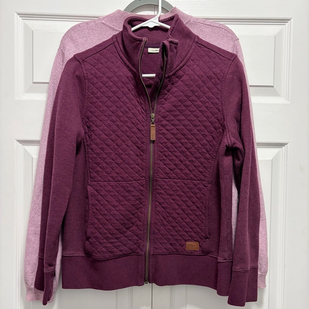 L.L. Bean Maroon Quilted Jacket